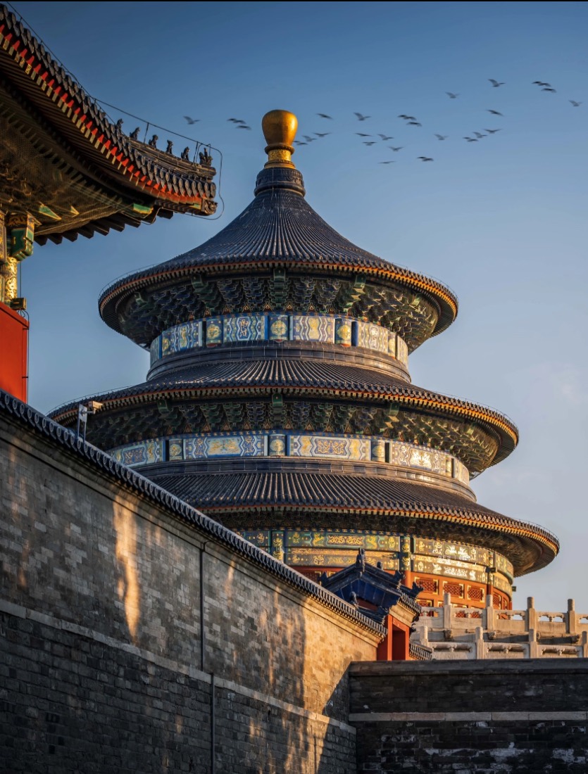 The Temple of Heaven in Beijing at golden hour