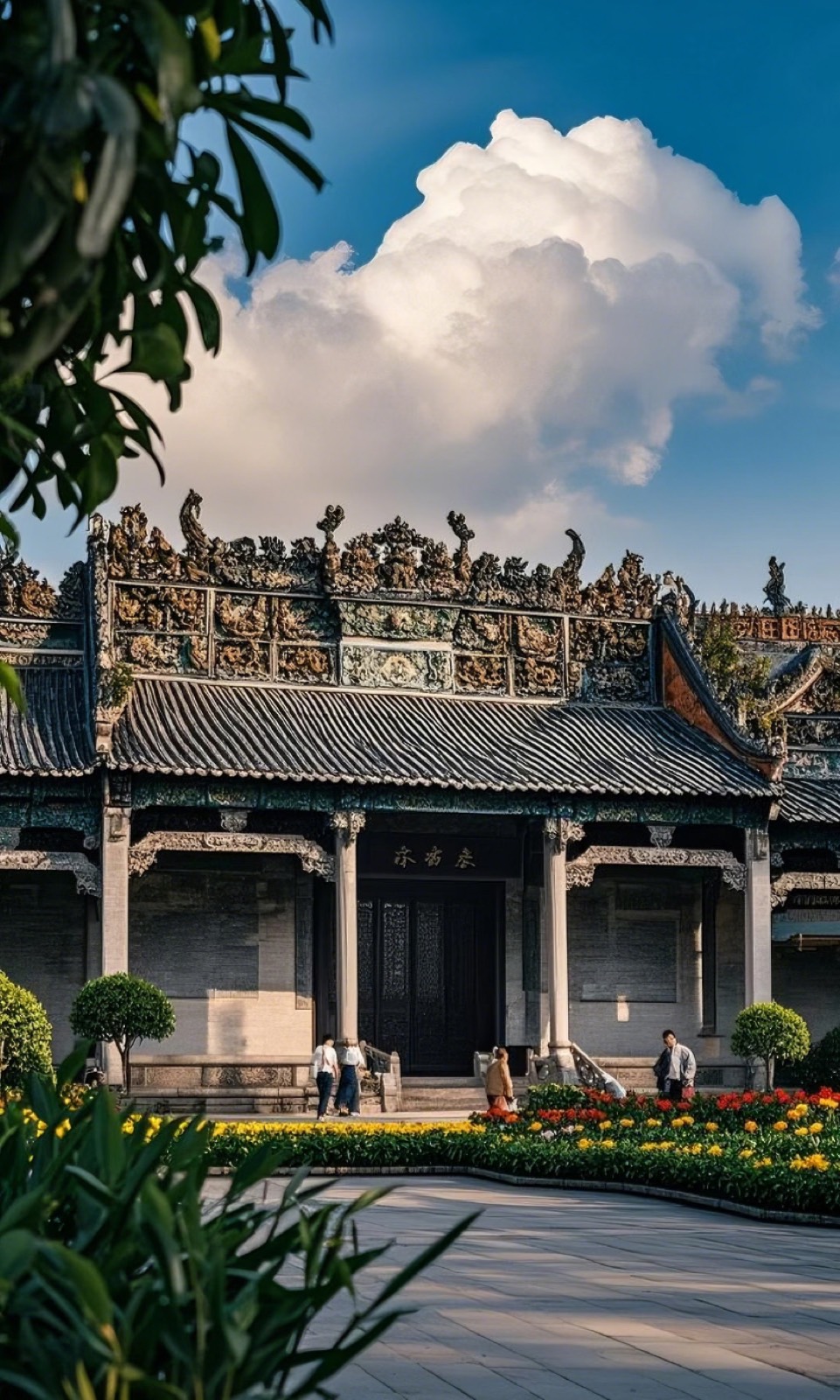 Folk-art gallery display within the Chen Clan Academy