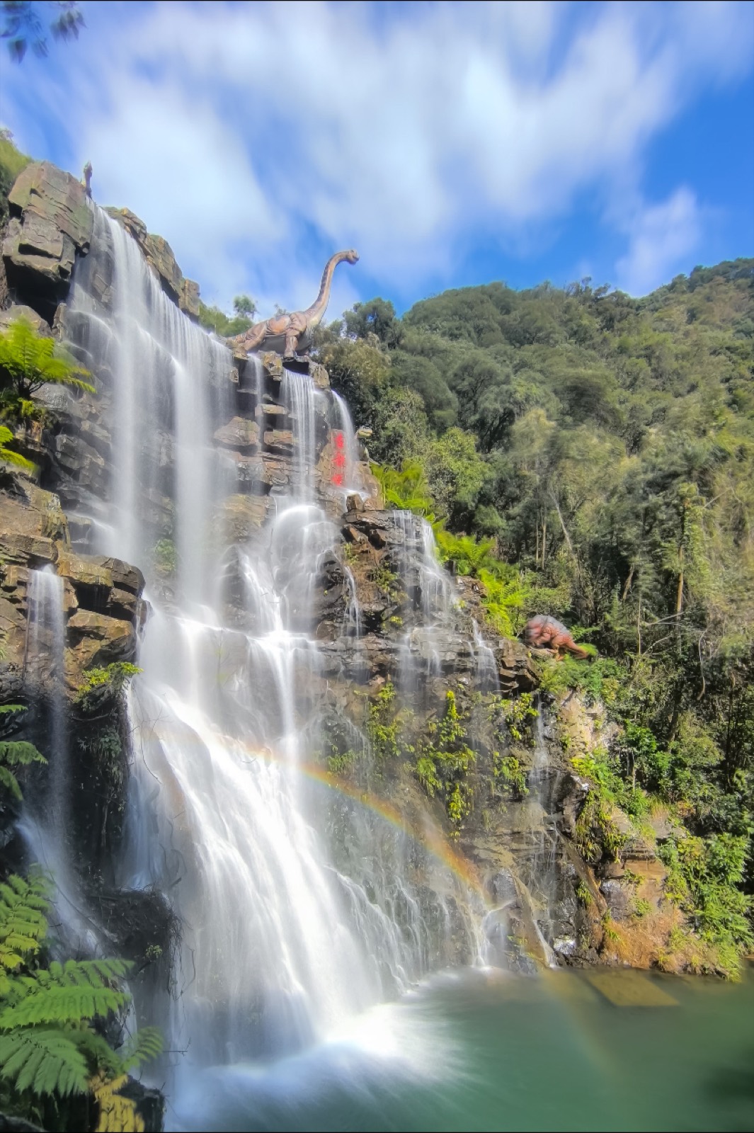 Canyon waterfalls at Gulong Gorge, Qingyuan
