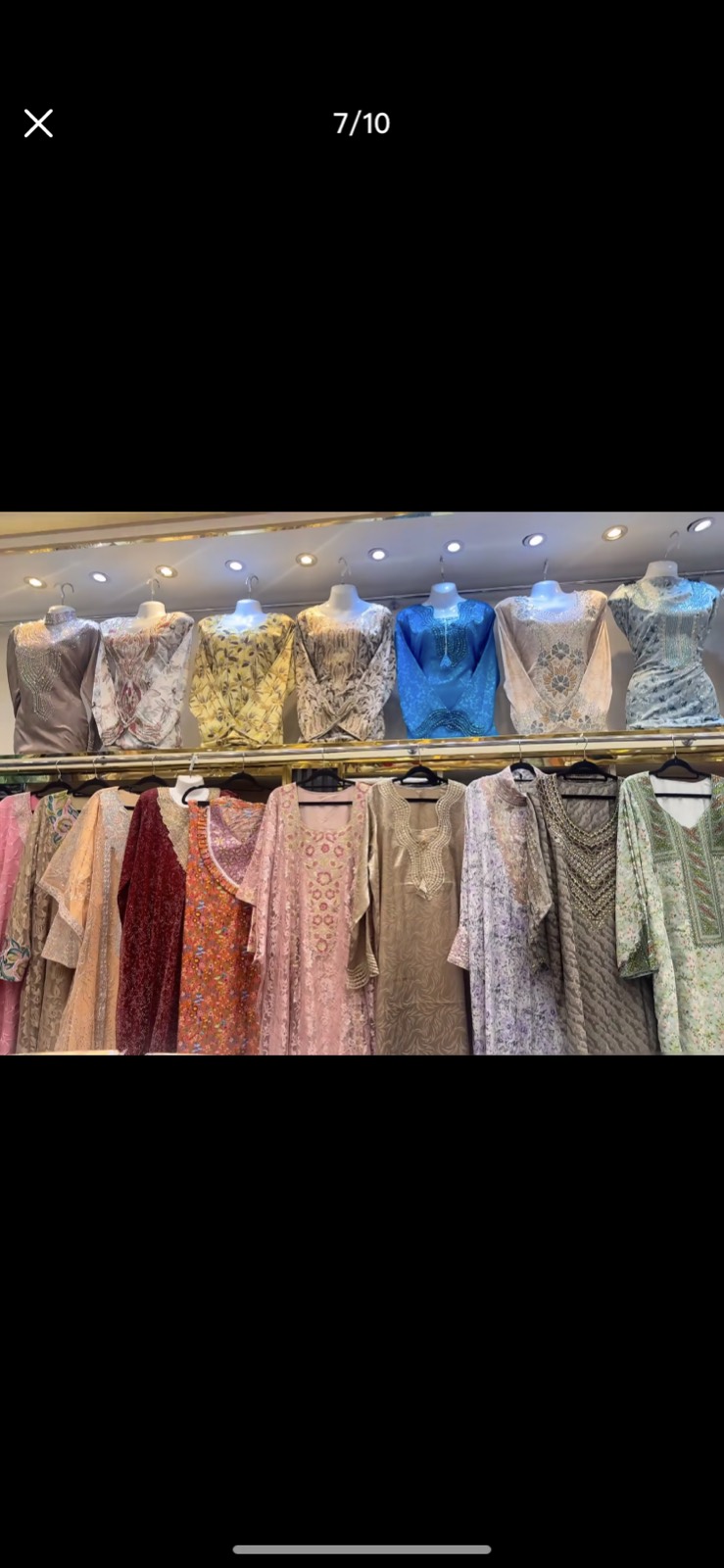 Modest clothing on display at a Guangzhou boutique